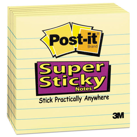 Canary Yellow Pads, Lined, 4 X 4, 90-sheet, 6-pack