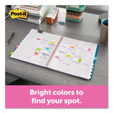 Page Flags In Portable Dispenser, Assorted Brights, 60 Flags-pack