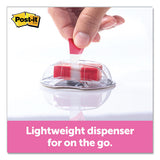 Page Flags In Desk Grip Dispenser, 1 X 1 3-4, Red, 200-dispenser
