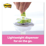 Page Flags In Dispenser, "sign And Date", Bright Green, 200 Flags-dispenser