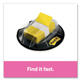 Page Flags In Desk Grip Dispenser, 1 X 1 3-4, Yellow, 200-dispenser