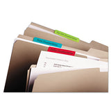 Tabs, 1-3-cut Tabs, Assorted Colors, 3" Wide, 24-pack