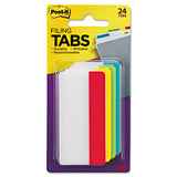 Tabs, 1-3-cut Tabs, Assorted Colors, 3" Wide, 24-pack