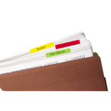 Tabs, 1-5-cut Tabs, Assorted Colors, 2" Wide, 24-pack