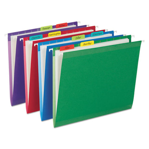 Tabs, 1-5-cut Tabs, Assorted Colors, 2" Wide, 24-pack