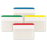 Tabs, Lined, 1-5-cut Tabs, Assorted Primary Colors, 2" Wide, 24-pack
