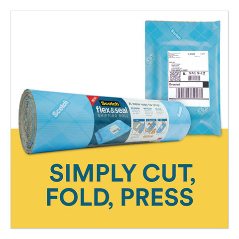 Flex And Seal Shipping Roll, 15" X 20 Ft, Blue-gray
