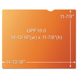Gold Frameless Privacy Filter For 19" Monitor