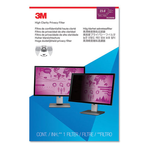 High Clarity Privacy Filter For 23.8" Widescreen Monitor, 16:9 Aspect Ratio
