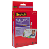 Self-sealing Laminating Pouches, 12.5 Mil, 2.31" X 4.06", Gloss Clear, 25-pack