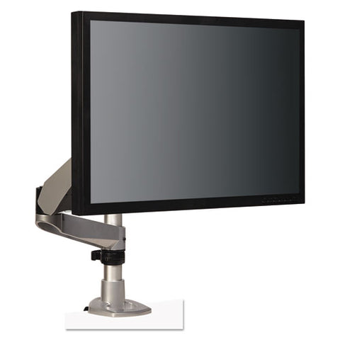 Dual Monitor Swivel Arm, 360 Degree Rotation, +15 Degree--90 Degree Tilt, 180 Degree Pan, Black-gray, Supports 30 Lb