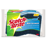 Non-scratch Multi-purpose Scrub Sponge, 4 2-5 X 2 3-5, Blue, 3-pack