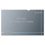 Frameless Blackout Privacy Filter For 22" Widescreen Monitor, 16:10 Aspect Ratio