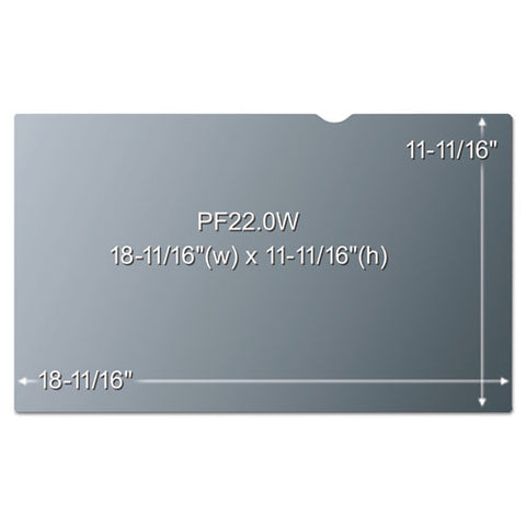 Frameless Blackout Privacy Filter For 22" Widescreen Monitor, 16:10 Aspect Ratio