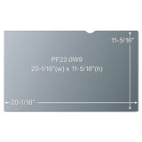 Frameless Blackout Privacy Filter For 23" Widescreen Monitor, 16:9 Aspect Ratio