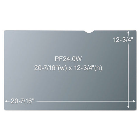 Frameless Blackout Privacy Filter For 24" Widescreen Monitor, 16:10 Aspect Ratio