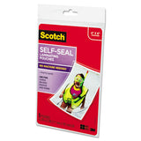 Self-sealing Laminating Pouches, 9.5 Mil, 4.38" X 6.38", Gloss Clear, 5-pack