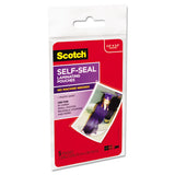 Self-sealing Laminating Pouches, 9.5 Mil, 2.81" X 3.75", Gloss Clear, 5-pack