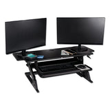 Precision Standing Desk, 42" X 23.2" X 6.2" To 20", Black