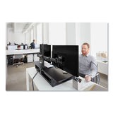 Precision Standing Desk, 42" X 23.2" X 6.2" To 20", Black