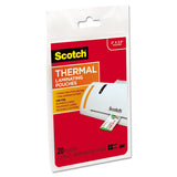 Laminating Pouches, 5 Mil, 3.75" X 2.38", Gloss Clear, 20-pack