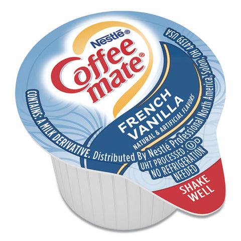 Liquid Coffee Creamer, French Vanilla, 0.38 Oz Mini Cups, 180-carton