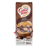 Liquid Coffee Creamer, Cafe Mocha, 0.38 Oz Mini Cups, 50-box, 4 Boxes-carton, 200 Total-carton