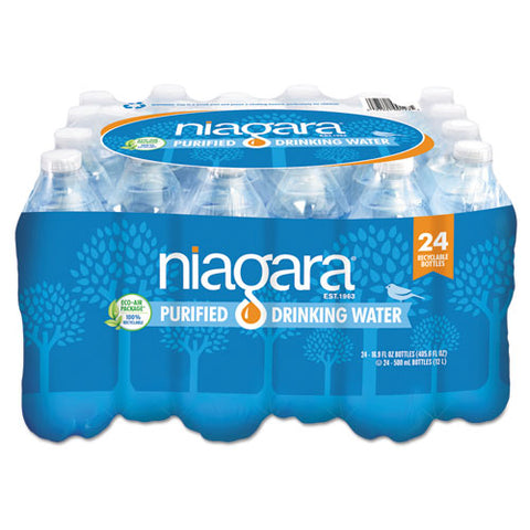 Purified Drinking Water, 16.9 Oz Bottle, 24-pack, 2016-pallet