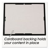 Ez Mount Document Frame With Trim Accent And Plastic Face, Plastic, 8 X 10, Black-gold