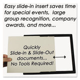 Ez Mount Document Frame With Trim Accent And Plastic Face, Plastic, 8 X 10, Black-gold