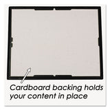Ez Mount Document Frame With Trim Accent And Plastic Face, Plastic, 8.5 X 11 Insert, Black-gold, 18-carton