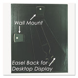 Leatherette Document Frame, 8-1-2 X 11, Black, Pack Of Two