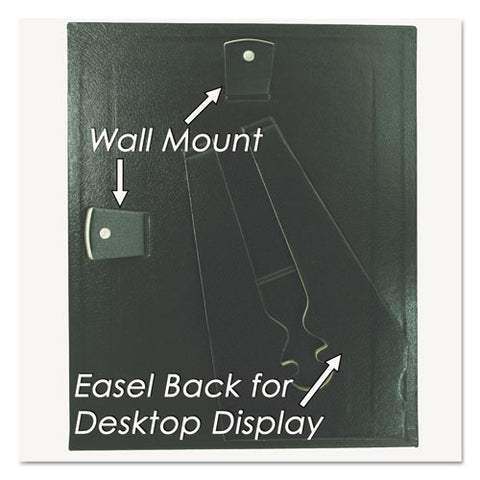 Leatherette Document Frame, 8-1-2 X 11, Black, Pack Of Two