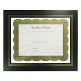 Leatherette Document Frame, 8-1-2 X 11, Black, Pack Of Two