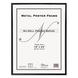 Metal Poster Frame, Plastic Face, 18 X 24, Black