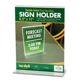 Acrylic Sign Holder, 8 1-2 X 11, Clear