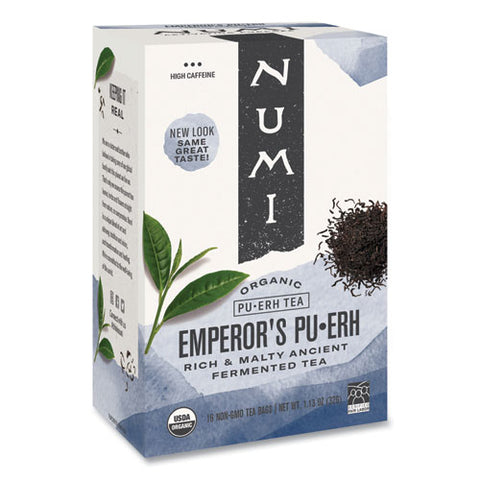 Organic Teas And Teasans, 0.125 Oz, Emperor's Puerh, 16-box