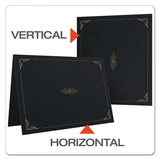 Certificate Holder, 11 1-4 X 8 3-4, Black, 5-pack