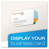 High Gloss Laminated Paperboard Folder, 100-sheet Capacity, White, 25-box