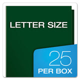 High Gloss Laminated Paperboard Folder, 100-sheet Capacity, Green, 25-box