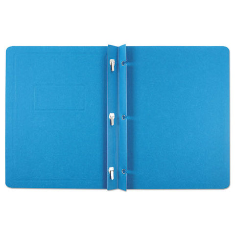 Report Cover, 3 Fasteners, Panel And Border Cover, Letter, Light Blue, 25-box