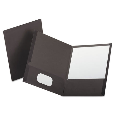 Linen Finish Twin Pocket Folders, Letter, Gray, 25-box