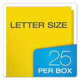 Twin-pocket Folders With 3 Fasteners, Letter, 1-2" Capacity, Yellow, 25-box