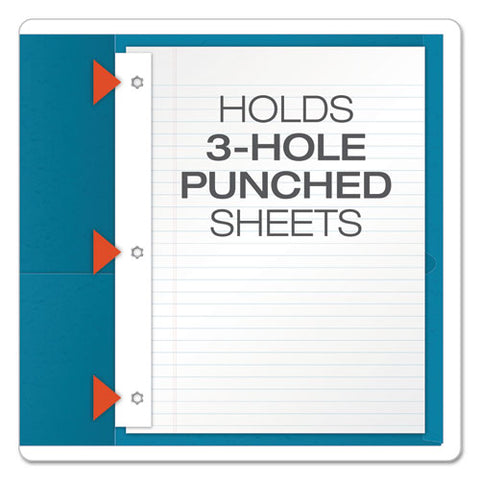 Twin-pocket Folders With 3 Fasteners, Letter, 1-2" Capacity, Assorted, 25-box
