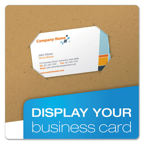 Earthwise By Oxford 100% Recycled Paper Twin-pocket Portfolio, Natural