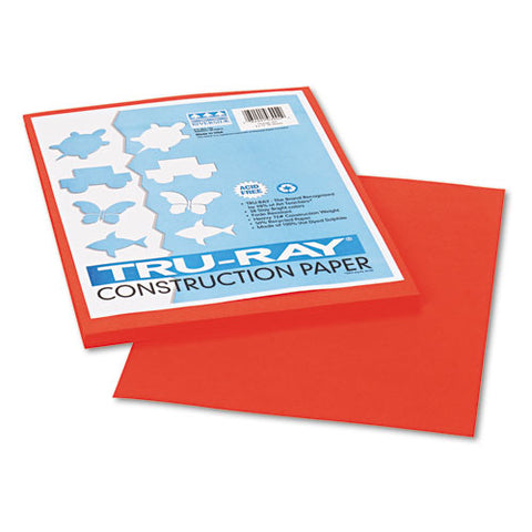 Tru-ray Construction Paper, 76lb, 9 X 12, Orange, 50-pack