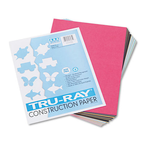 Tru-ray Construction Paper, 76lb, 9 X 12, Assorted Standard Colors, 50-pack