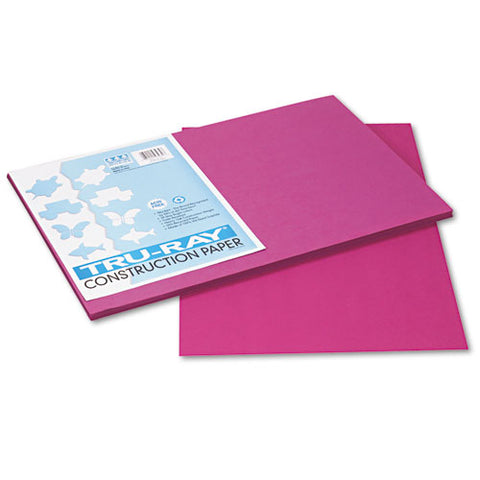 Tru-ray Construction Paper, 76lb, 12 X 18, Magenta, 50-pack