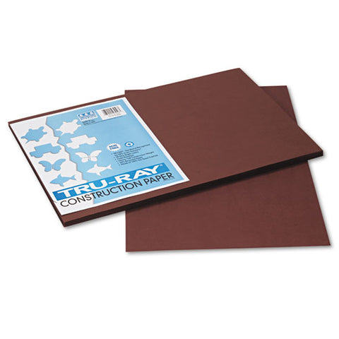 Tru-ray Construction Paper, 76lb, 12 X 18, Dark Brown, 50-pack