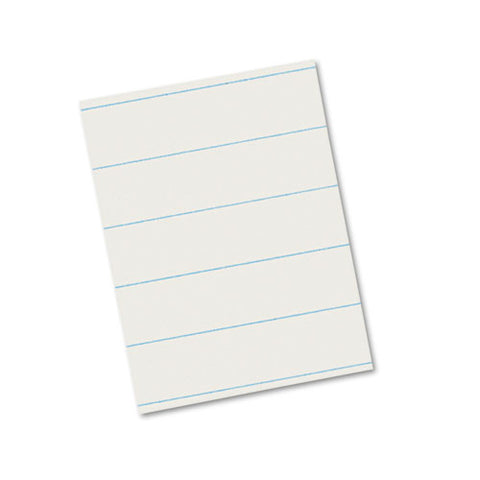 Ruled Newsprint Paper, 3-8" Short Rule, 8.5 X 11, 500-pack